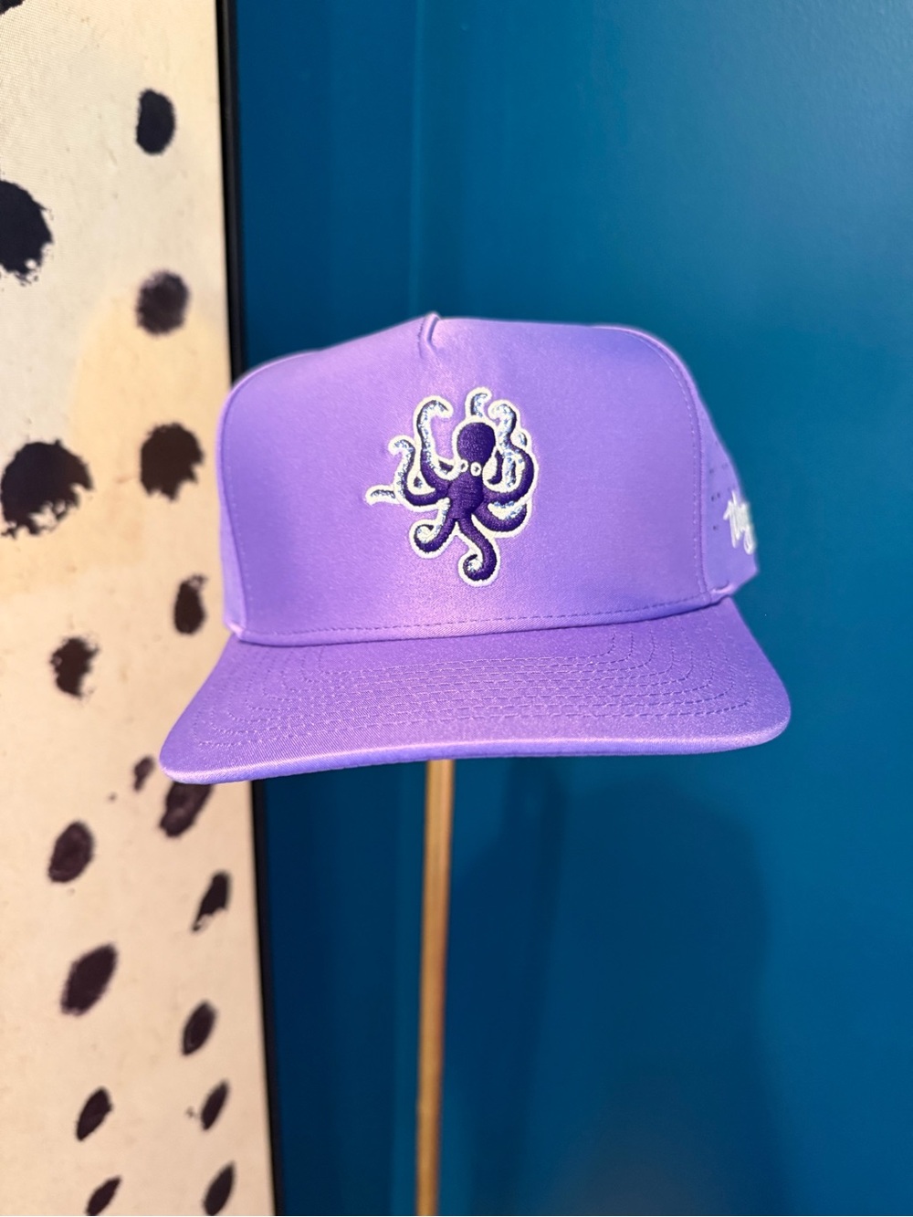 Waggle Purple Octopus Snapback Hat